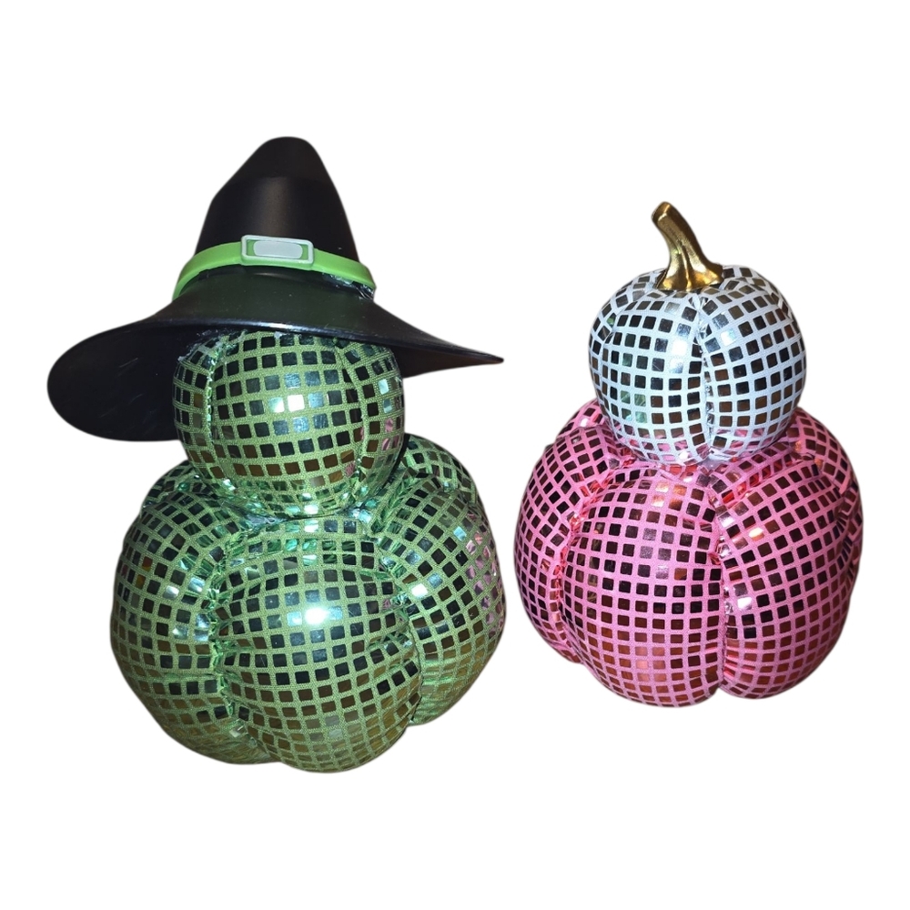Wicked For Good Green Elphaba Pink Glinda Disco Pumpkin Witches OOAK